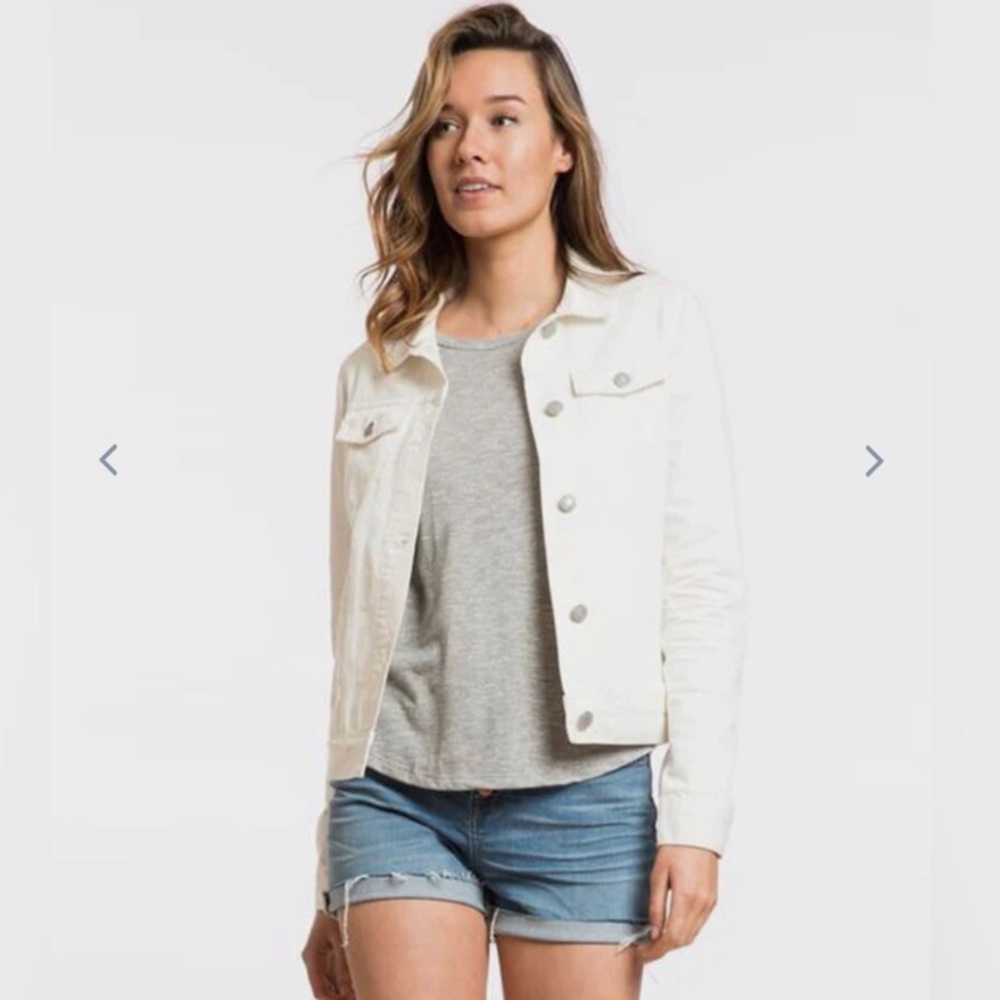 Marine Layer Cream Jean Jacket